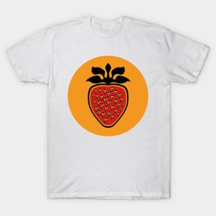 Strawberry Heart Berry Indigenous WAWEZHI CANADA T-Shirt